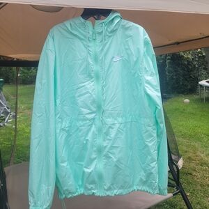 Nike Rain Jacket Turquoise Mens size medium